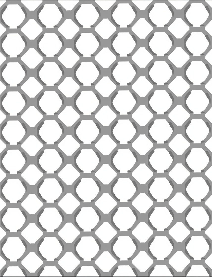 Geometric Tessellation Pattern Design Rug