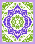 Bold Floral Mandala Design Rug