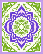 Bold Floral Mandala Design Rug
