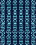 Abstract Blue Stylized Vertical Pattern Rug