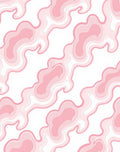 Soft Pink Swirl Abstract Pattern Rug