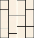 Geometric Abstract Panel Design Rug