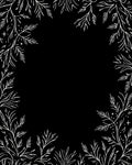 Botanical Vines Stars Border Design Rug