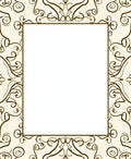 Cream Brown Swirls Pattern Rug