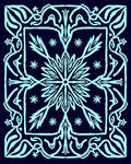 Ornate Abstract Nordic Floral Pattern Rug