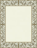Ornate Floral Border Rug