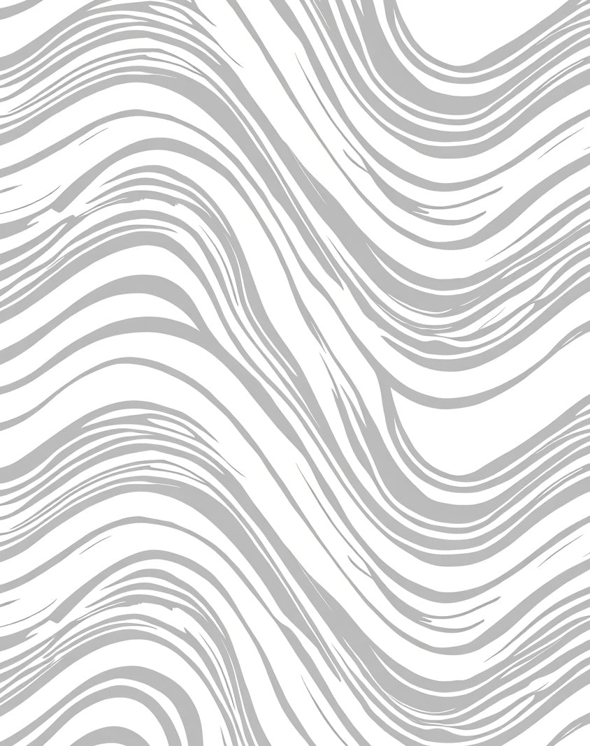 Modern Abstract Wavy Stripe Design Rug