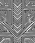 Bold Abstract Geometric Lines Pattern Rug