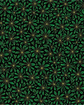 Green Floral Scatter Garden Rug