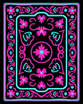 Retro Floral Swirls Rug