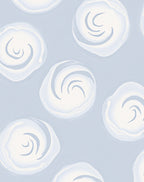 Soft Blue Swirling Cloud Abstracts Rug