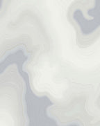Soft Gray and White Agate Waves Rug