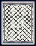 Classic Diamond Lattice Pattern Rug