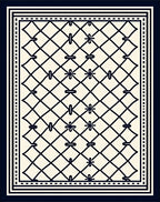 Classic Diamond Lattice Pattern Rug
