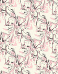 Abstract Flamingo Floral Pattern Rug
