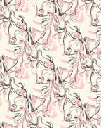 Abstract Flamingo Floral Pattern Rug