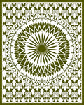 Intricate Radial Pattern Design Rug