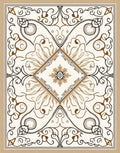Classic Floral Scrollwork Pattern Rug