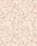 Abstract Swirls Seamless Red Rug
