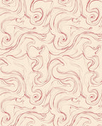 Abstract Swirls Seamless Red Rug