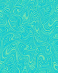 Abstract Swirl Aqua Design Rug
