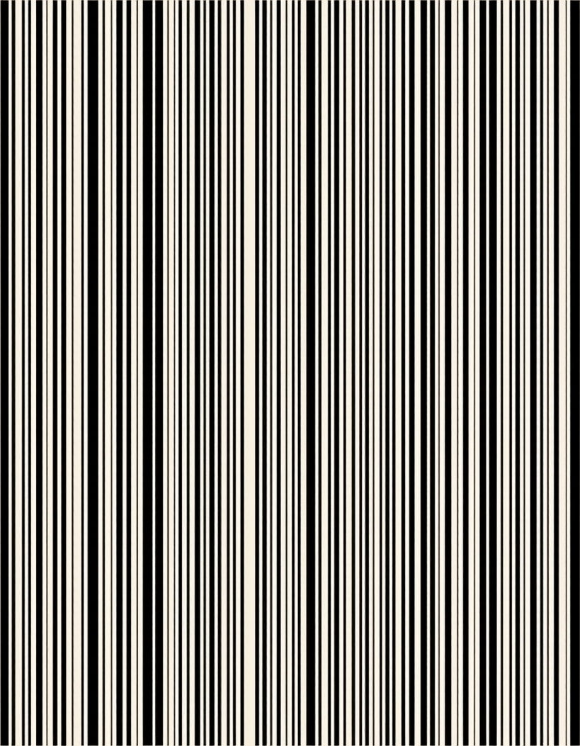 Minimalist Black White Stripe Pattern Rug