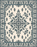 Ornate Floral Paisley Detailed Rug