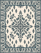 Ornate Floral Paisley Detailed Rug