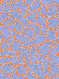 Bold Abstract Organic Line Pattern Rug