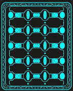 Futuristic Geometric Neon Pattern Rug