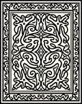 Intricate Stylized Floral Scrolls Rug