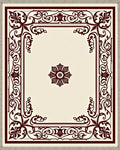 Classic Floral Bordered Ornament Rug