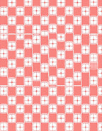 Pastel Checked Geometric Pattern Rug