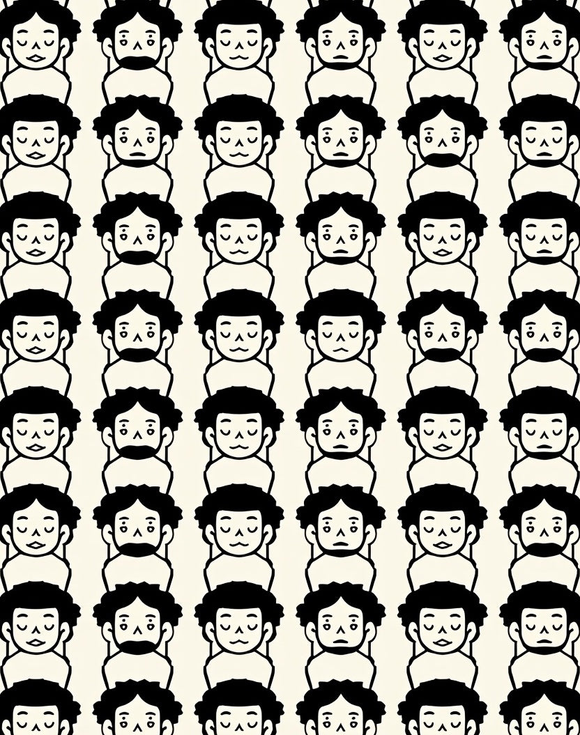 Minimalist Figure Pattern Rug