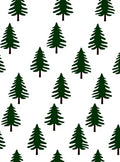 Dark Green Pine Tree Pattern Rug
