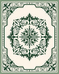 Ornate Floral Medallion Pattern Rug