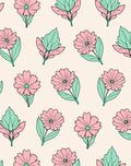 Pastel Floral Pattern Designer Rug