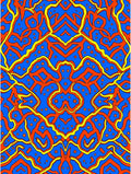 Bold Wavy Organic Pattern Design Rug