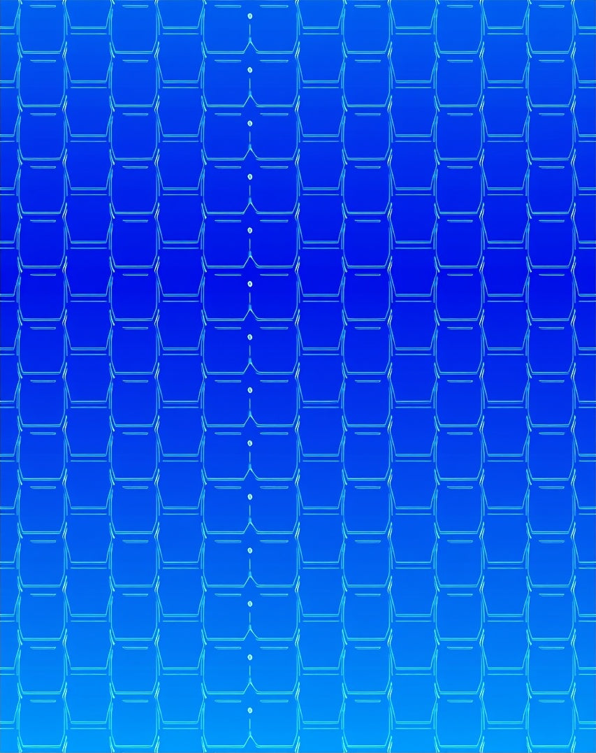 Geometric Gradient Hexagon Pattern Rug