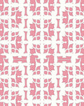 Elegant Pink Abstract Geometric Pattern Rug