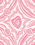 Abstract Pink Swirl Pattern Rug
