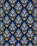 Art Deco Style Fan Pattern Rug