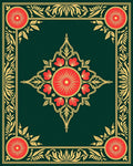 Ornate Floral Mandala Pattern Rug