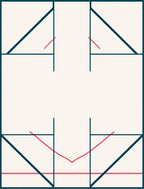Geometric Abstract Design With Pink Accents Rug
