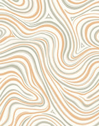 Swirling Pastel Abstract Pattern Rug