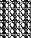 Abstract Black White Organic Pattern Rug