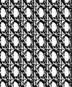 Abstract Black White Organic Pattern Rug