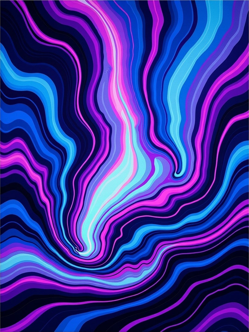 Vibrant Swirl Galaxy Pattern Rug