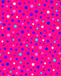 Vibrant Pink Polka Dot Pattern Rug