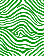 Bold Green Animal Print Pattern Rug